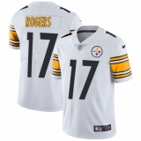 Men's Nike Pittsburgh Steelers #17 Eli Rogers White Vapor Untouchable Limited Player NFL Jersey