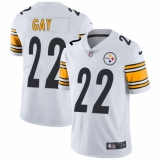 Men's Nike Pittsburgh Steelers #22 William Gay White Vapor Untouchable Limited Player NFL Jersey