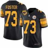 Men's Nike Pittsburgh Steelers #73 Ramon Foster Limited Black Rush Vapor Untouchable NFL Jersey
