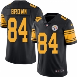 Youth Nike Pittsburgh Steelers #84 Antonio Brown Limited Black Rush Vapor Untouchable NFL Jersey