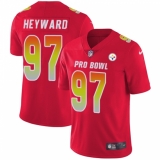 Youth Nike Pittsburgh Steelers #97 Cameron Heyward Limited Red 2018 Pro Bowl NFL Jersey