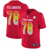 Women's Nike Pittsburgh Steelers #78 Alejandro Villanueva Limited Red 2018 Pro Bowl NFL Jersey