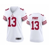 Women's Nike San Francisco 49ers #13 Brock Purdy White Stitched Game Jersey