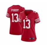 Women's Nike San Francisco 49ers #13 Brock Purdy Red Stitched Game Jersey