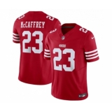 Men's Nike San Francisco 49ers #23 Christian McCaffrey Red 2023 F.U.S.E. Vapor Untouchable Limited Stitched Football Jersey