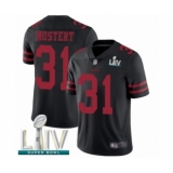 Men's San Francisco 49ers #31 Raheem Mostert Black Alternate Vapor Untouchable Limited Player Super Bowl LIV Bound Football Jersey
