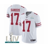 Men's San Francisco 49ers #17 Emmanuel Sanders White Vapor Untouchable Limited Player Super Bowl LIV Bound Football Jersey