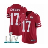 Men's San Francisco 49ers #17 Emmanuel Sanders Red Team Color Vapor Untouchable Limited Player Super Bowl LIV Bound Football Jersey