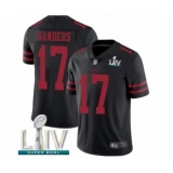 Men's San Francisco 49ers #17 Emmanuel Sanders Black Alternate Vapor Untouchable Limited Player Super Bowl LIV Bound Football Jersey