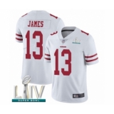 Men's San Francisco 49ers #13 Richie James White Vapor Untouchable Limited Player Super Bowl LIV Bound Football Jersey