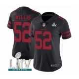 Women's San Francisco 49ers #52 Patrick Willis Black Vapor Untouchable Limited Player Super Bowl LIV Bound Football Jersey