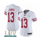 Women's San Francisco 49ers #13 Richie James White Vapor Untouchable Limited Player Super Bowl LIV Bound Football Jersey