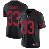 Youth Nike San Francisco 49ers #33 Roger Craig Elite Black NFL Jersey