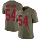 Men's Nike San Francisco 49ers #54 Ray-Ray Armstrong Limited Olive 2017 Salute to Service NFL Jersey