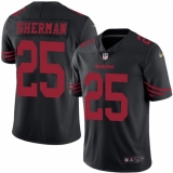 Youth Nike San Francisco 49ers #25 Richard Sherman Limited Black Rush Vapor Untouchable NFL Jersey