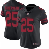 Women's Nike San Francisco 49ers #25 Richard Sherman Black Vapor Untouchable Limited Player NFL Jersey