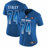 Women's Nike San Francisco 49ers #74 Joe Staley Limited Royal Blue 2018 Pro Bowl NFL Jersey