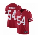 Youth San Francisco 49ers #54 Fred Warner Red Team Color Vapor Untouchable Limited Player Football Jersey