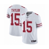 Youth San Francisco 49ers #15 Trent Taylor White Vapor Untouchable Limited Player Football Jersey