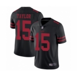 Youth San Francisco 49ers #15 Trent Taylor Black Vapor Untouchable Limited Player Football Jersey