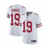 Men's San Francisco 49ers #19 Deebo Samuel White Vapor Untouchable Limited Player Football Jersey