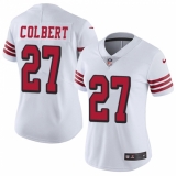 Women Nike San Francisco 49ers #27 Adrian Colbert Limited White Rush Vapor Untouchable NFL Jersey