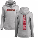 NFL Women's Nike San Francisco 49ers #46 Alfred Morris Ash Backer Pullover Hoodie