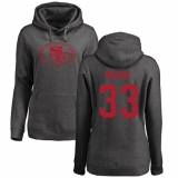 NFL Women's Nike San Francisco 49ers #33 Tarvarius Moore Ash One Color Pullover Hoodie