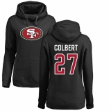 NFL Women's Nike San Francisco 49ers #27 Adrian Colbert Black Name & Number Logo Pullover Hoodie