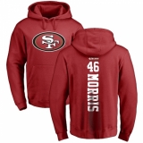 NFL Nike San Francisco 49ers #46 Alfred Morris Red Backer Pullover Hoodie