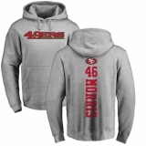 NFL Nike San Francisco 49ers #46 Alfred Morris Ash Backer Pullover Hoodie