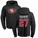 NFL Nike San Francisco 49ers #27 Adrian Colbert Black Name & Number Logo Pullover Hoodie