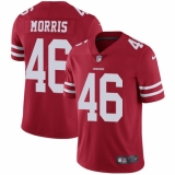 Youth Nike San Francisco 49ers #46 Alfred Morris Red Team Color Vapor Untouchable Limited Player NFL Jersey