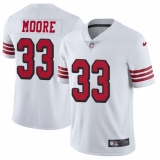 Youth Nike San Francisco 49ers #33 Tarvarius Moore Limited White Rush Vapor Untouchable NFL Jersey