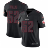 Men's Nike San Francisco 49ers #52 Patrick Willis Limited Black Rush Impact NFL Jersey