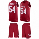 Men's Nike San Francisco 49ers #54 Cassius Marsh Limited Red Tank Top Suit NFL Jersey