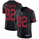 Youth Nike San Francisco 49ers #92 Jeremiah Attaochu Black Vapor Untouchable Limited Player NFL Jersey