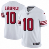 Youth Nike San Francisco 49ers #10 Jimmy Garoppolo Limited White Rush Vapor Untouchable NFL Jersey