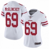 Women's Nike San Francisco 49ers #69 Mike McGlinchey White Vapor Untouchable Limited Player NFL Jersey