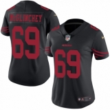 Women's Nike San Francisco 49ers #69 Mike McGlinchey Limited Black Rush Vapor Untouchable NFL Jersey