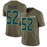 Men's Nike Seattle Seahawks #52 Terence Garvin Limited Olive 2017 Salute to Service NFL Jersey