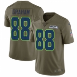 Youth Nike Seattle Seahawks #88 Jimmy Graham Limited Olive 2017 Salute to Service NFL Jersey
