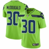 Men's Nike Seattle Seahawks #30 Bradley McDougald Limited Green Rush Vapor Untouchable NFL Jersey