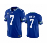 Men's Nike Seattle Seahawks #7 Geno Smith Royal 2023 F.U.S.E. 1-Star C Vapor Vapor Untouchable Limited Football Stitched Jersey