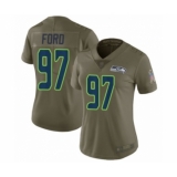 Women's Seattle Seahawks #97 Poona Ford Limited Olive 2017 Salute to Service Football Jersey