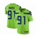 Youth Seattle Seahawks #91 Cassius Marsh Limited Green Rush Vapor Untouchable Football Jersey