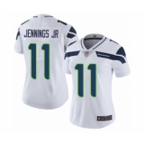 Women's Seattle Seahawks #11 Gary Jennings Jr. White Vapor Untouchable Limited Player Football Jersey