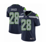 Youth Seattle Seahawks #28 Ugo Amadi Navy Blue Team Color Vapor Untouchable Limited Player Football Jersey