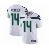 Men's Seattle Seahawks #14 D.K. Metcalf White Vapor Untouchable Limited Player Football Jersey