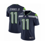 Men's Seattle Seahawks #11 Gary Jennings Jr. Navy Blue Team Color Vapor Untouchable Limited Player Football Jersey